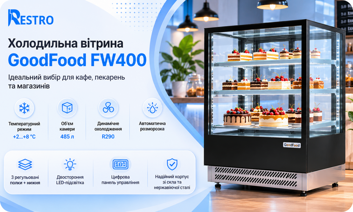Вітрина холодильна GoodFood FW400 1лин