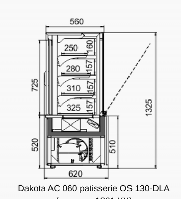 Кондитерская витрина Dakota AC 060 patisserie OS 130-DLA 1440 Технохолод
