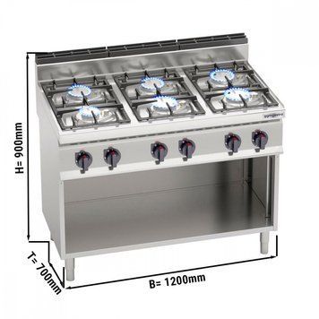 Плита газовая GGM Gastro GHB179M