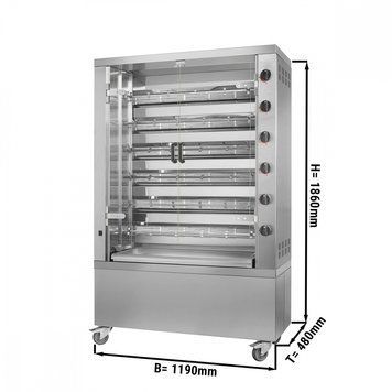 Гриль для кур GGM GASTRO GHKM636-B