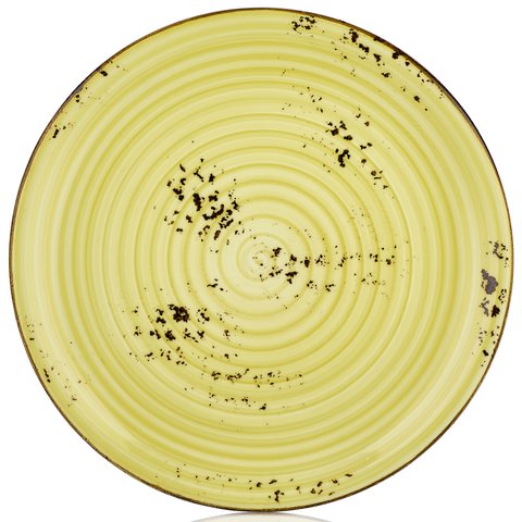 HA-SN-ZT-27-DZ Тарелка круглая 27 см, цвет оливковый (Sun), серия "Harmony"
