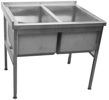 Мийка Tehma 1000 * 600 * 850 2 секц. з бортом.