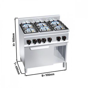 Плита газовая GGM Gastro GHB969P+GB4
