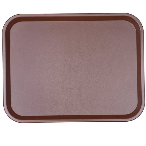 594180 Поднос прямоугольный коричневый 45,6х35,6 см