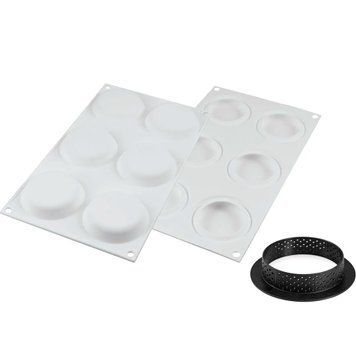 KIT TARTE RING ROUND D80 MM Форма из резины