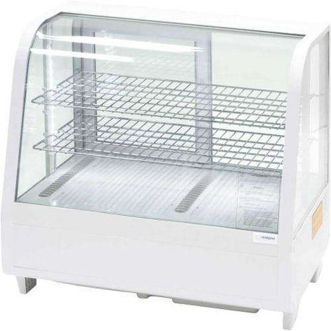 Витрина холодильная настольная Stalgast, 100 л, белая, с LED подсветкой, 852103