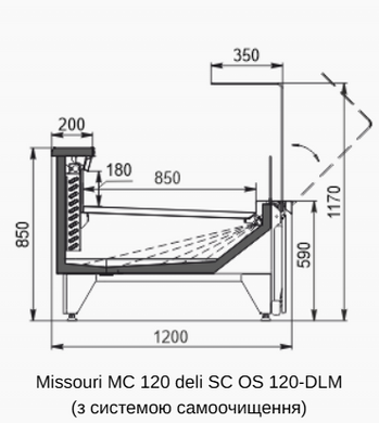 Холодильная витрина Missouri MC 120 deli SC OS 120-DLM 3750 Технохолод