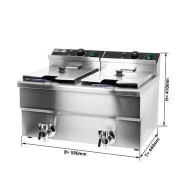 Фритюрниця GGM Gastro EFK644-12+12N