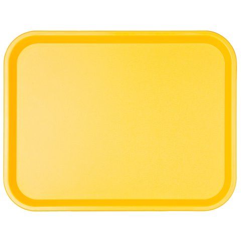 594182 Поднос прямоугольный желтый 45,6х35,6 см