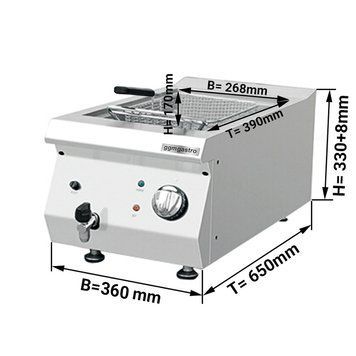 Фритюрниця GGM Gastro EFK653-8