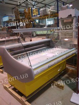 Витрина холодильная SGL 130 Juka желтая