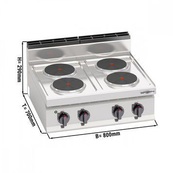 Плита електрична GGM GASTRO EHB873E-230V