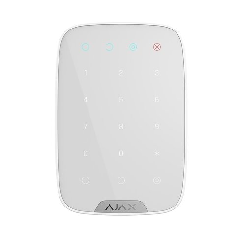 Беспроводная сенсорная клавиатура Ajax KeyPad White + Бесплатная доставка
