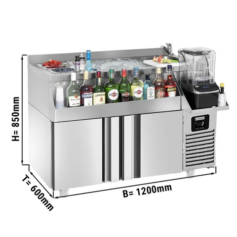 Холодильний стіл для бару GGM Gastro BGKF150